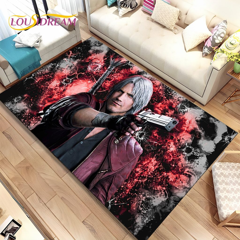 3D HD D Devil May Cry DMC Game Gamer Area Rug Carpet Rug for Home Living - Devil May Cry Shop