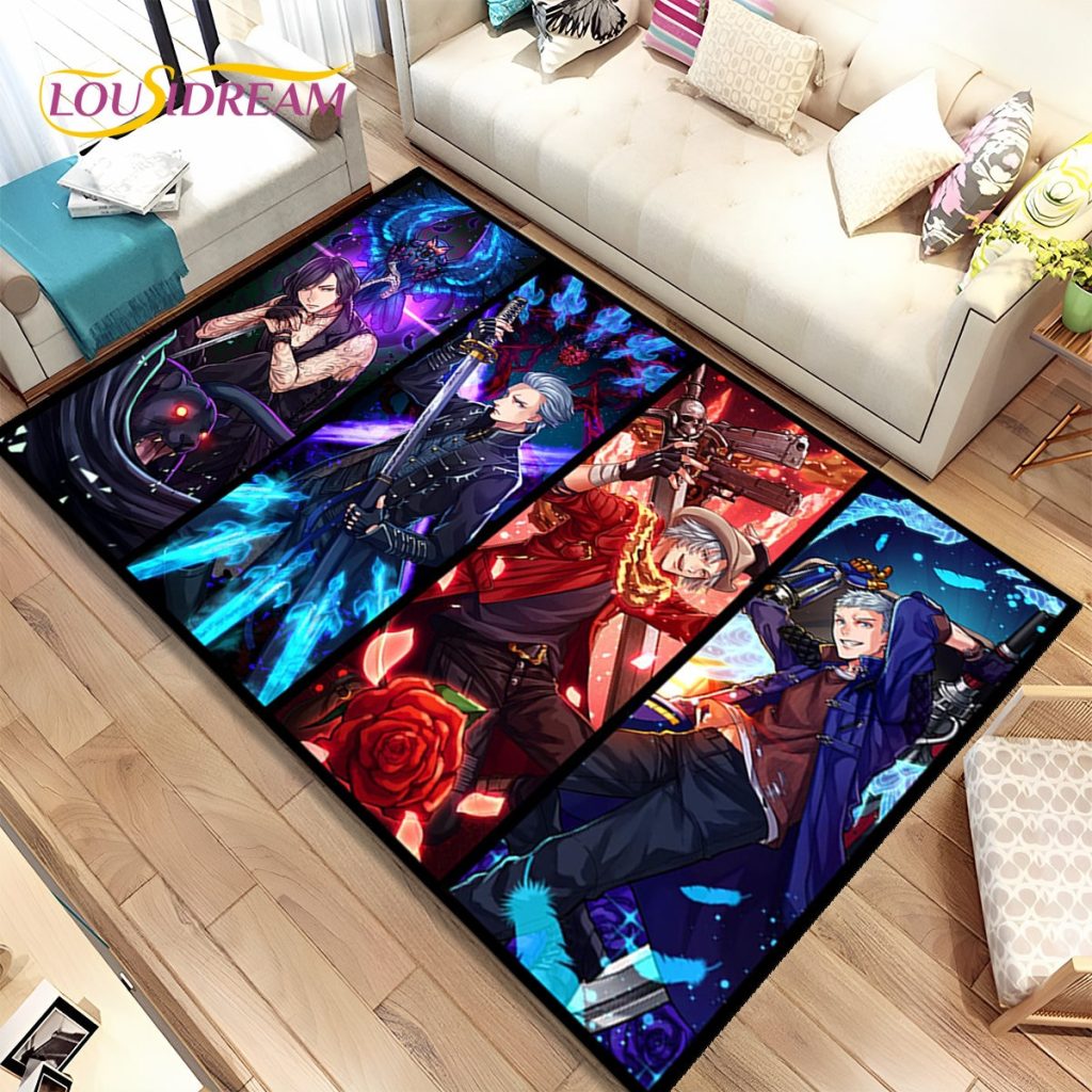 3D HD D Devil May Cry DMC Game Gamer Area Rug Carpet Rug for Home Living 18 - Devil May Cry Shop