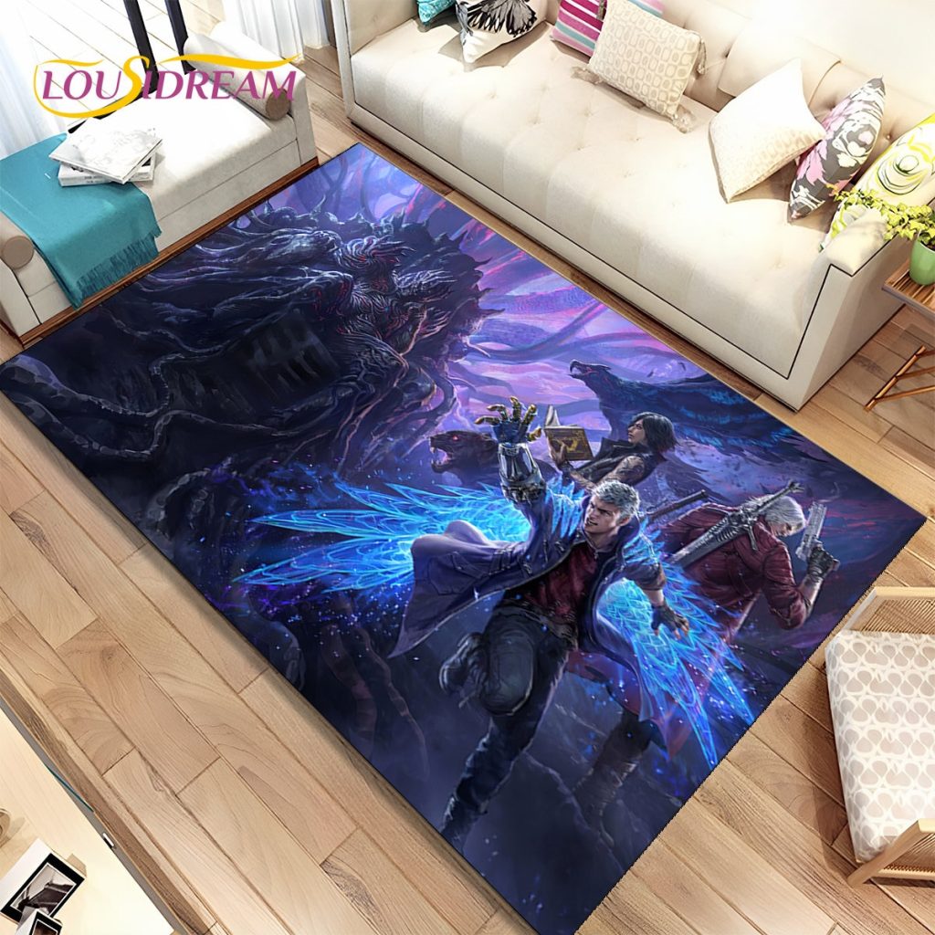 3D HD D Devil May Cry DMC Game Gamer Area Rug Carpet Rug for Home Living 19 - Devil May Cry Shop