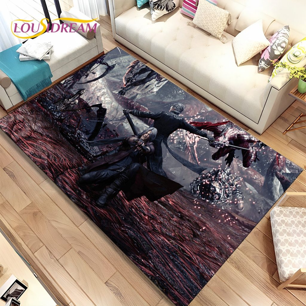 3D HD D Devil May Cry DMC Game Gamer Area Rug Carpet Rug for Home Living 26 - Devil May Cry Shop