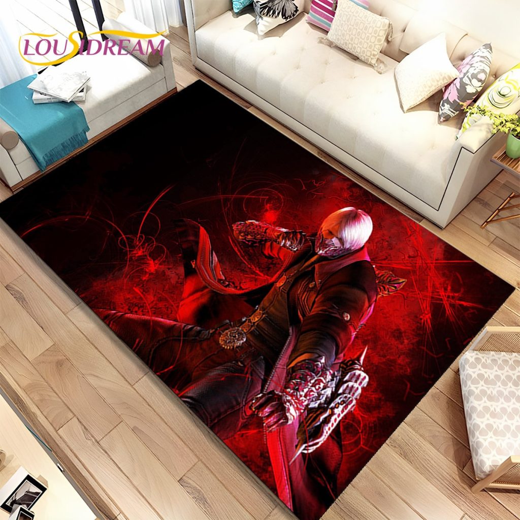 3D HD D Devil May Cry DMC Game Gamer Area Rug Carpet Rug for Home Living 6 - Devil May Cry Shop