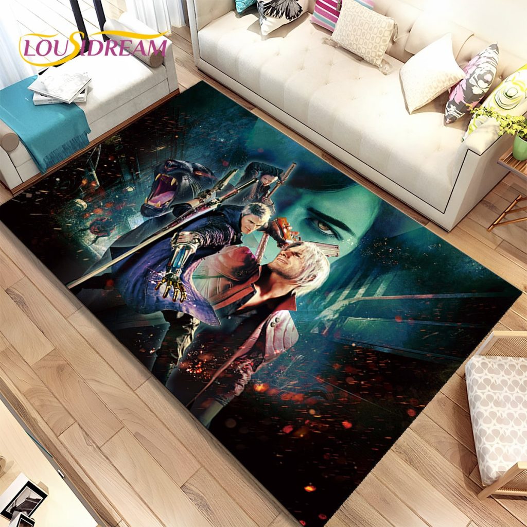 3D HD D Devil May Cry DMC Game Gamer Area Rug Carpet Rug for Home Living 9 - Devil May Cry Shop