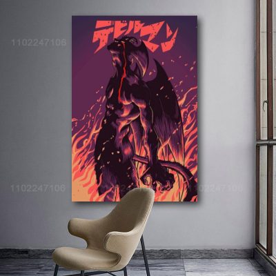 devilman crybaby cartoon 24x36 Decorative Canvas Posters Room Bar Cafe Decor Gift Print Art Wall Paintings 10 - Devil May Cry Shop