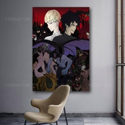 devilman crybaby cartoon 24x36 Decorative Canvas Posters Room Bar Cafe Decor Gift Print Art Wall Paintings 16 - Devil May Cry Shop