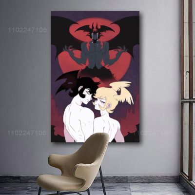 devilman crybaby cartoon 24x36 Decorative Canvas Posters Room Bar Cafe Decor Gift Print Art Wall Paintings 17 - Devil May Cry Shop
