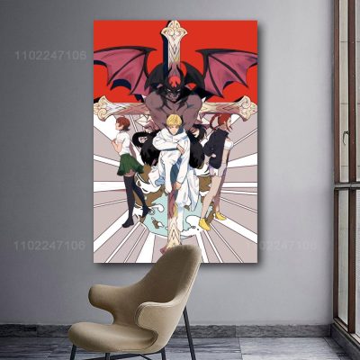 devilman crybaby cartoon 24x36 Decorative Canvas Posters Room Bar Cafe Decor Gift Print Art Wall Paintings 18 - Devil May Cry Shop