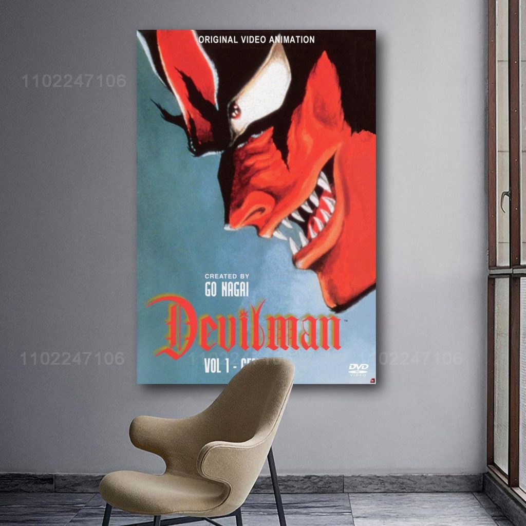 devilman crybaby cartoon 24x36 Decorative Canvas Posters Room Bar Cafe Decor Gift Print Art Wall Paintings 5 - Devil May Cry Shop