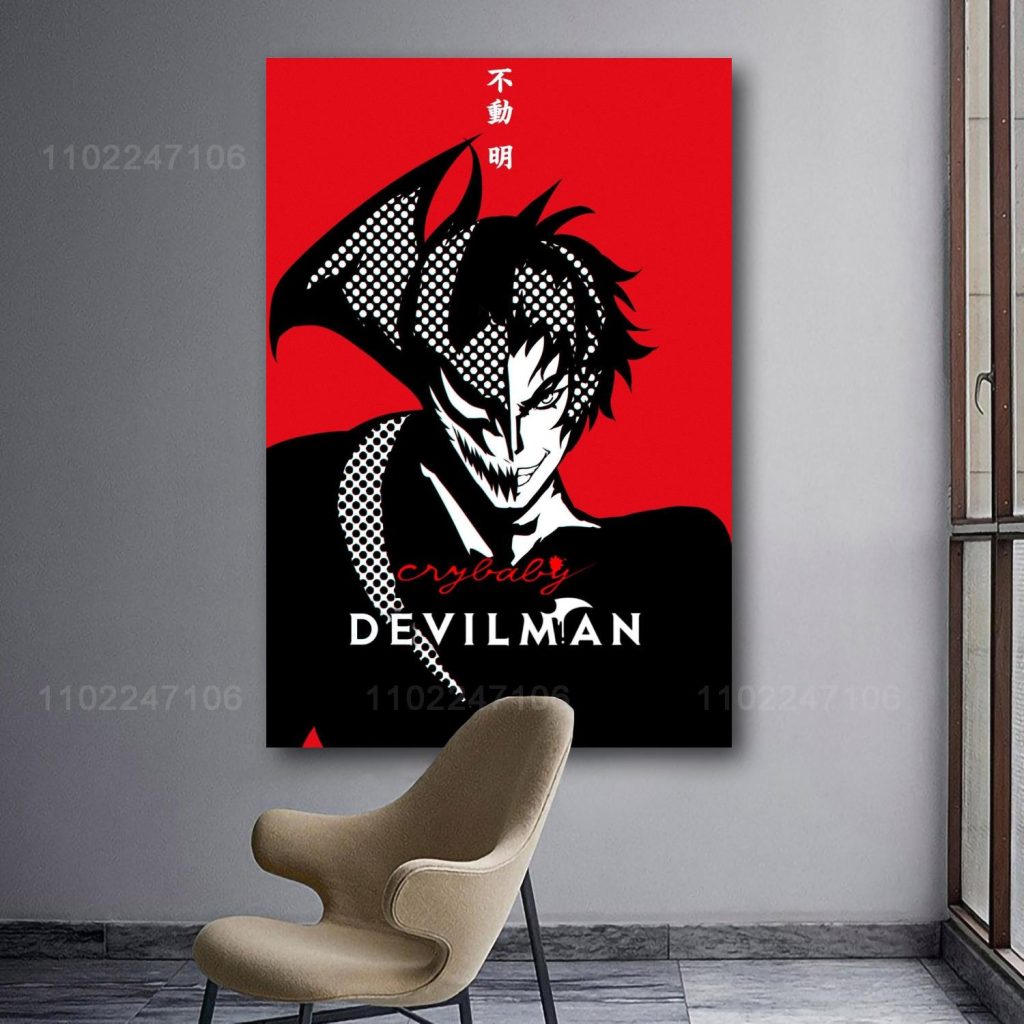 devilman crybaby cartoon 24x36 Decorative Canvas Posters Room Bar Cafe Decor Gift Print Art Wall Paintings 9 - Devil May Cry Shop